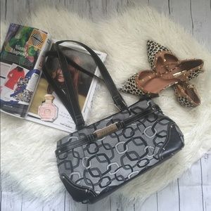 Link chain satchel bag
